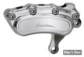 - ETRIER HARRISON BILLET - AVANT - 6 PISTONS - SLIMLINE - 2000/2014 - DISQUE DE FREIN DE 13" - POLI - COTÉ DROIT 