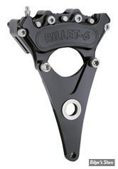 ETRIER HARRISON BILLET - ARRIERE - ORIGINAL SERIE - 6 PISTONS - MINI 6 - BIGTWIN 76/84 DISQUE 10" - NOIR