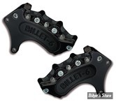 - ETRIER HARRISON BILLET - AVANT - 6 PISTONS - MINI 6 - 2000/2014 - DISQUE DE FREIN DE 13" - NOIR - LA PAIRE