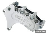 - ETRIER HARRISON BILLET - AVANT - 6 PISTONS - MINI 6 - 2000/2014 - DISQUE DE FREIN DE 13" - POLI - CÔTÉ GAUCHE