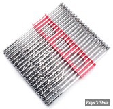 POUR JANTE DE 18" - JEU DE 40 RAYONS - POUR MOYEU STANDARD ACIER / INOX - OEM 43030-36 / 43031-36 - CHROME