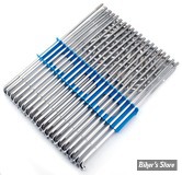 POUR JANTE DE 19" - JEU DE 40 RAYONS - POUR MOYEU STANDARD ACIER / INOX - OEM 00000-00 - CHROME