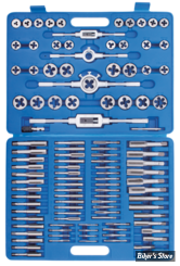 - KIT DE TARAUDS / FILIERES ET OUTILS - ZODIAC - USAGE : SEMI PROFESSIONNEL - SAE Tungsten - 110 PIECES