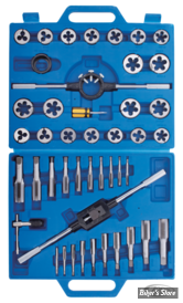 - KIT DE TARAUDS / FILIERES ET OUTILS - ZODIAC - USAGE : REPARATION - SAE Tungsten - 45 PIECES