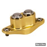 INTERRUPTEUR DE GUIDON ø 1" - BOUTON POUSSOIR - CUSTOM CHROME - DUAL MICRO - BRONZE