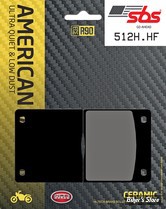 - PLAQUETTES POUR ETRIERS GMA - 2 PISTONS "A" - SBS - 512H-HF