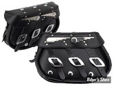 SACOCHES REPLICA - SOFTAIL - SPEEDKING - OEM 00000-00 - CUIR - NOIR - SAMWEL - 9100344
