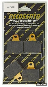 PLAQUETTES DE FREIN - ACCOSSATO - AGPA134 - RACING - AGPA134ZXC