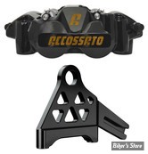 - KIT ETRIER ARRIÈRE RADIAL - SOFTAIL 18UP - M8 SOFTAIL REAR BRAKE CALIPER KIT - ACCOSSATO - FINITION : NOIR LAQUÉ
