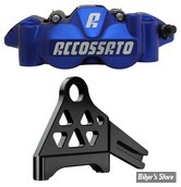 - KIT ETRIER ARRIÈRE RADIAL - SOFTAIL 18UP - M8 SOFTAIL REAR BRAKE CALIPER KIT - ACCOSSATO - FINITION : BLEU ANODISÉ