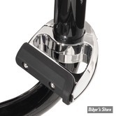 REPOSES PIEDS POUR TUBE Ø 32,00MM / 1"1/4  - CIRO 3D - ENGINE GUARD TOE RESTS - CHROME - 60400