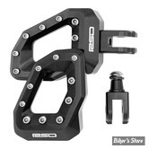  REPOSES PIEDS AVANT - ROLAND SANDS DESIGN RSD - Sector Foot Pegs - FINITION : NOIR  - 