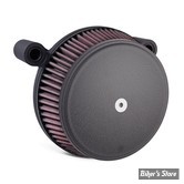 FILTRE A AIR A.NESS - BT93/99 - STAGE 1 - BIG SUCKER - FILTRE INOX AVEC COUVERCLE ACIER - SMOOTH NOIR WRINKLE - 18-327