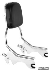 -  KIT SISSY BAR DETACHABLE - SOFTAIL M8 - FLDE / FLHCS / FLHC / FLSL / FXBB / FXST 18UP - OEM 52300442 / coussin 52631-07 - CHROME - ZODIAC