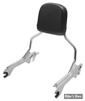 - KIT SISSY BAR DETACHABLE - SOFTAIL M8 - FLFB / FXBR 18UP - OEM Sissy bar 52300439 / coussinet 52631-07 - CHROME - ZODIAC