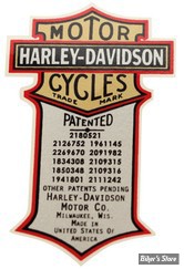 ECLATE A - PIECE N° 08 - DÉCALCOMANIE PATENT - MODELE 1944/1948 - OEM 62535-08 - LA PIECE