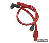 FILS DE BOUGIES - SPORTSTER 86/03 / FLH 80/98 - Taylor / Sumax 8mm 409 Pro Race - ROUGE - 49233