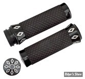 POIGNÉES - ZODIAC - TIRAGE PAR CÂBLES HD 82UP / 1" - ARGYLE / NOIR  AVEC COUPES CLAIRES