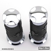 POIGNEES ZODIAC - TORNADO II - TBW TIRAGE ELECTRONIQUE - CAOUTCHOUC : NOIR - CROSS / CHROME