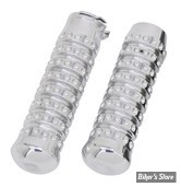 POIGNÉES - KEN'S FACTORY - TIRAGE PAR CÂBLES HD 82UP / 1" - RIBBED GRIP SETS - FINITION : POLI