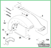  ECLATE O - PIECE N° 00 - ECLATE DES PIECES DE GARDE BOUE AVANT - TOURING 2014UP