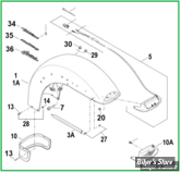  ECLATE O - PIECE N° 00 - ECLATE DES PIECES DE GARDE BOUE AVANT - TOURING 2014UP