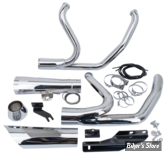 ECHAPPEMENT MCJ - SHORTY 2-EN-1 - TOURING 2017/2020 - HOMOLOGUE EURO 4 - CHROME