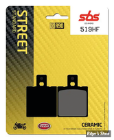 - PLAQUETTES DE FREI - ETRIER HARISSON ET BERINGER - SBS - SINTER / CERAMIC - 519HF - LA PAIRE