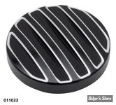 BOUCHON FACTICE - OEM 57300128 - SOFTAIL 2018UP - NOIR / RAINURE ALU
