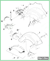  ECLATE O - PIECE N° 00 - ECLATE DES PIECES DE GARDE BOUE ARRIERE - TOURING 2014UP