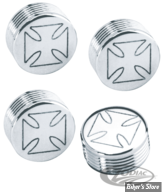 CAPUCHON DE VIS TETE HEXAGONALE DE 1/4" / CLEF DE 7/16" - COUVRE VIS CY-CHROME - MALTESE - CHROME