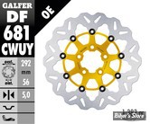 - ECLATE DF - PIECE N° 01 - DISQUE DE FREIN ARRIERE -  OEM 41797-00 - GALFER - WAVE - FLOTTANT - FRETTE : OR