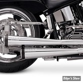 ECHAPPEMENT SUPERTRAPP - MEGAPHONE 2 EN 2 - SOFTAIL 86/06 - Straight Cut - Inox Poli