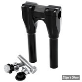 POUR GUIDON DE Ø 28,60 MM - KRAUS - ISOLATED STRAIGHT RISER SET - GUIDON DE 28MM / 1"1/8 - HAUTEUR : 200MM - NOIR - UN-ISO-28-B