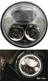 7" - OPTIQUE CUSTOM DYNAMICS  - TruBEAM® LED Headlamps - CHROME - CDTB-7-C