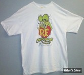 TEE-SHIRT - RAT FINK - BROTHER RAT ORIGINAL - COULEUR : BLANC - TAILLE 5 / XL