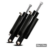 KIT SUSPENSIONS PNEUMATIQUES - PLATINIUM SUSPENSION - Bleed Feed Air Suspension Kit For Harley Twin Cam / Softail - SOFTAIL 00/17 - FINITION : NOIR BRILLANT -  PAS-0000-TBF-B