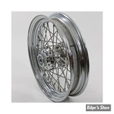 16 X 3.00 - ROUE AVANT 40 RAYONS - SOFTAIL FLSTS 00/11 - OEM 43016-00- CHROMÉE AVEC RAYONS INOX