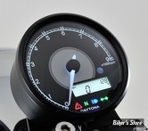 -  VELONA - COMPTE TOURS / COMPTEUR VELONA / DAYTONA  AVEC VOYANTS - 80MM TACHOMETER 9000 TR/M - NOIR /  LED BLANC - 87792