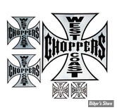 AUTOCOLLANT WEST COAST CHOPPERS - MALTEZER CROSS SET