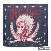FOULARD -  WEST COAST CHOPPERS - WCC - CHIEF MULTIPURPOSE SCARF - NAVY BLUE COOL AND STYLISH CASUAL SCARF - WCCSF002BL