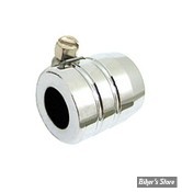 COLLIER POUR DURITE DE : 1/4" - GROOVED / RAINURE - CHROME - LA PIECE