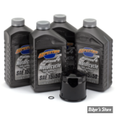 KIT DE VIDANGE - MOTEUR - HUILE SYNTHÉTIQUE - RH120/975 / RA1250 - PLATINIUM 4 15W50 - FILTRE A HUILE : NOIR