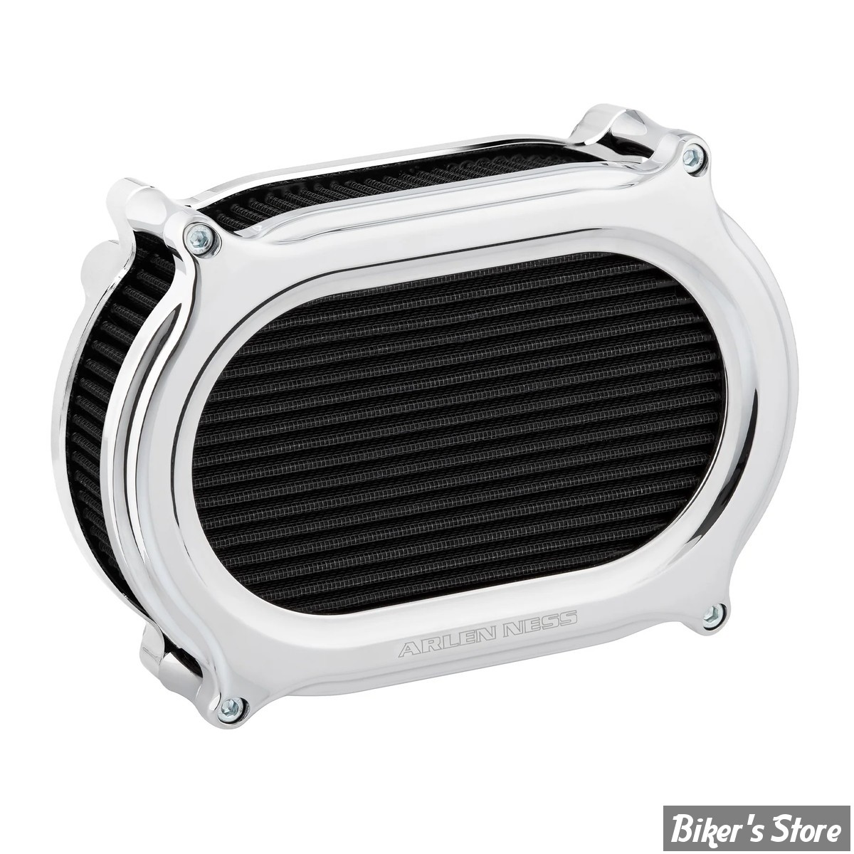 FILTRE A AIR - A.NESS - MILWAUKEE EIGHT 2023UP -  Stage II Oval Upgrade air cleaner kit - FINITION : CHROME - 600-207