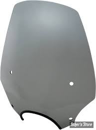 PARE BRISE DÉTACHABLE - MEMPHIS SHADES - SPORTSHIELD - EL PASO - DÉCOUPE DE PHARE DE 7" / 18CM - HAUTEUR 19" / 48.00CM - FUMÉ NOIR FONCÉ - MEP5223