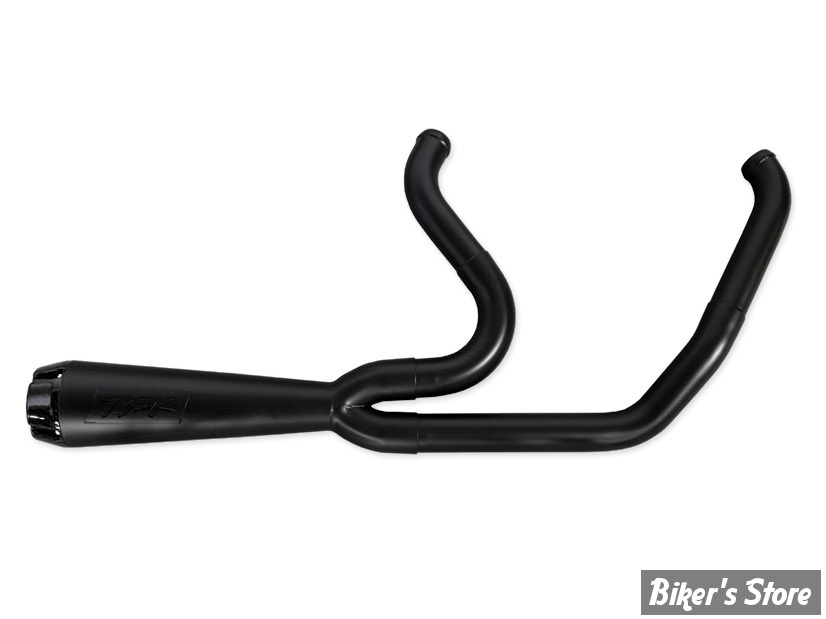 - ECHAPPEMENT - TWO BROTHERS RACING - SOFTAIL M8 FXBB / FXLR / FXFB / FLDE / FLSL - COMP-S 2/1 - NOIR / EMBOUT : CARBONE - 005-4960199-B- 753102