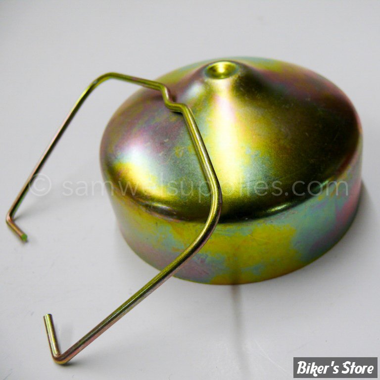 ECLATE R - PIECE N° 25 / 25A - COUVERCLE DE DISTRIBUTEUR ET CLIP - OEM 1537-36 / 32588-36 / 32592-36 - EARLY STYLE - ZINGUÉ JAUNE - 0156701