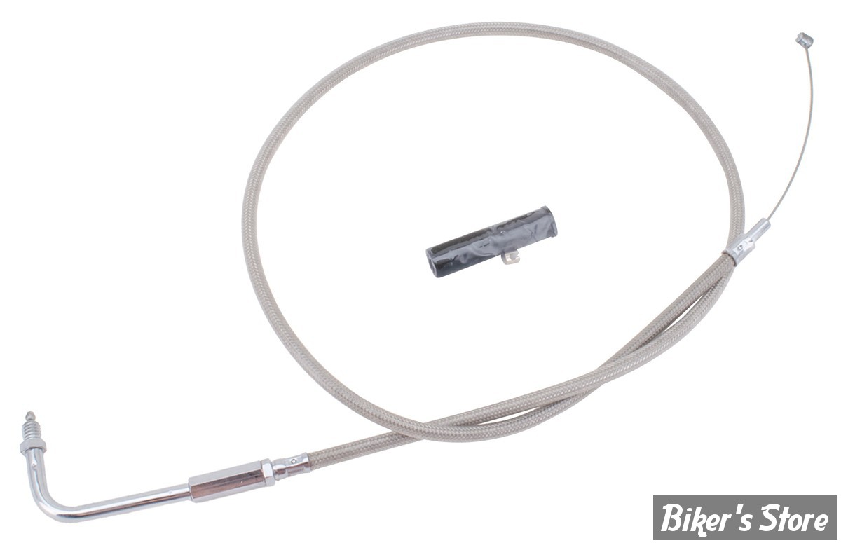 CABLE DE TIRAGE LONGUEUR : 91.00 CM - OEM 56306-90 - ZODIAC - TRESSÉ GAINÉ