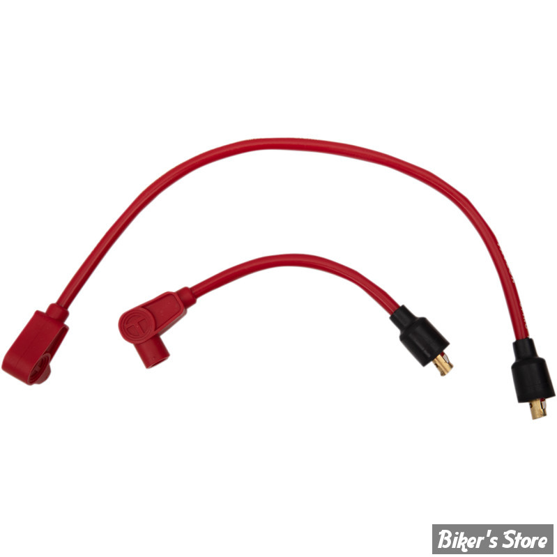 FILS DE BOUGIES -  TAYLOR / SUMAX - SOFTAIL 84/99 / FL, FX 65/86 / DYNA 91/98 / SPORTSTER 71/85 - 409 Pro-Race spark plug wire set - ROUGE - 49231