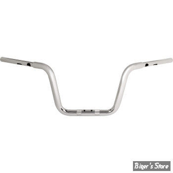 GUIDON 32mm SUR RISERS 32MM - HAUTEUR : 25.40 CM / 10" -  DRAG SPECIALTIES - TOURING - FLTRX 23UP - CHROME - 0601-6554